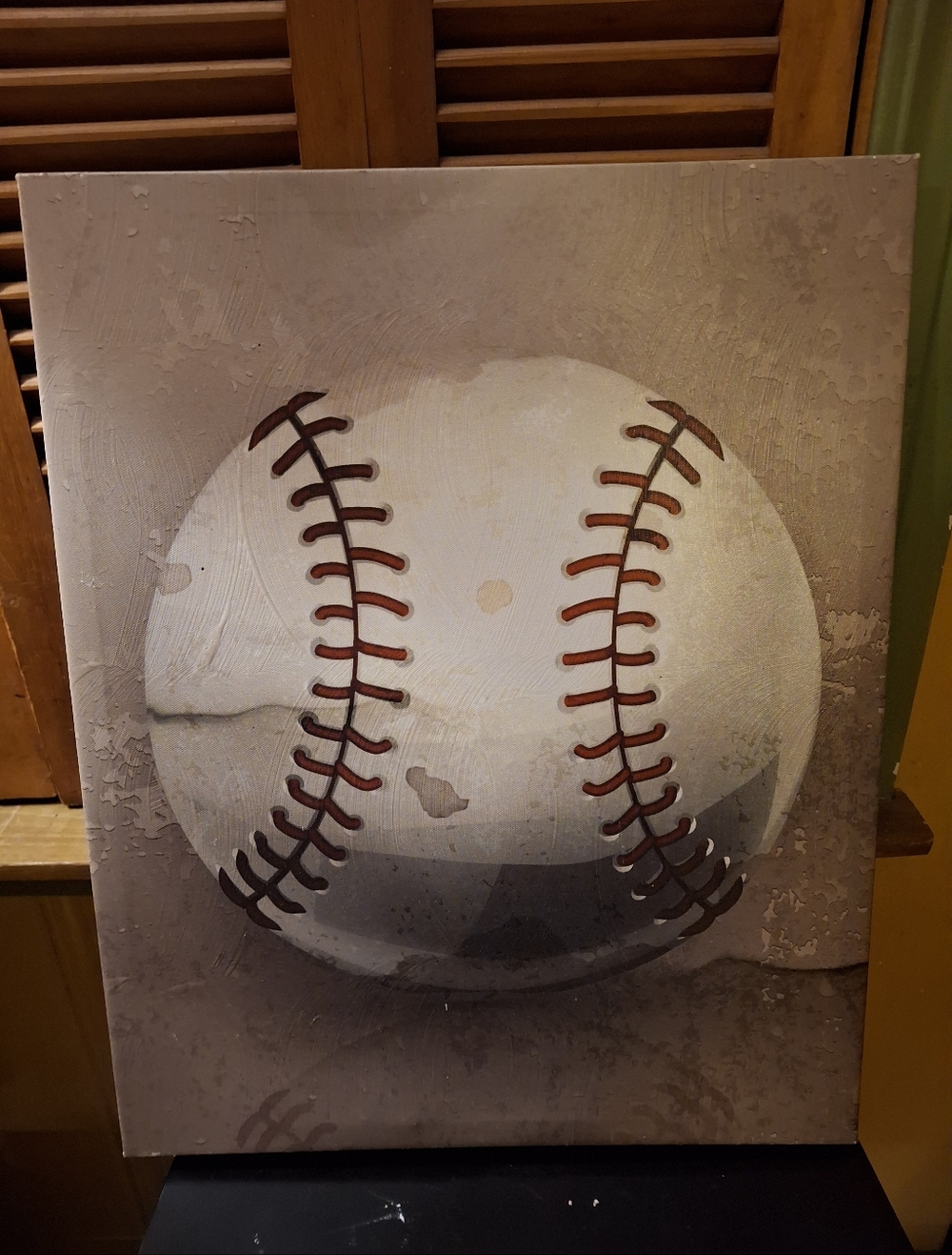 Design Direct Baseball Canvas Vintage 20"x16" Old Baseball Art Canvas ATCM 93120